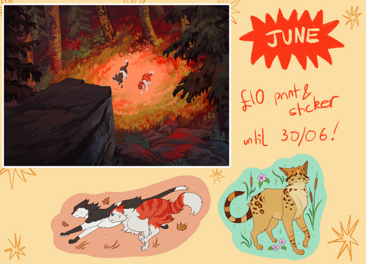 (June) Harriertail Print and Stickers club!!!