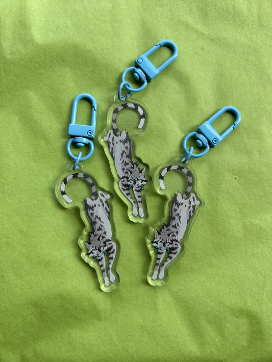 Tiny Dangle Longtail keychain