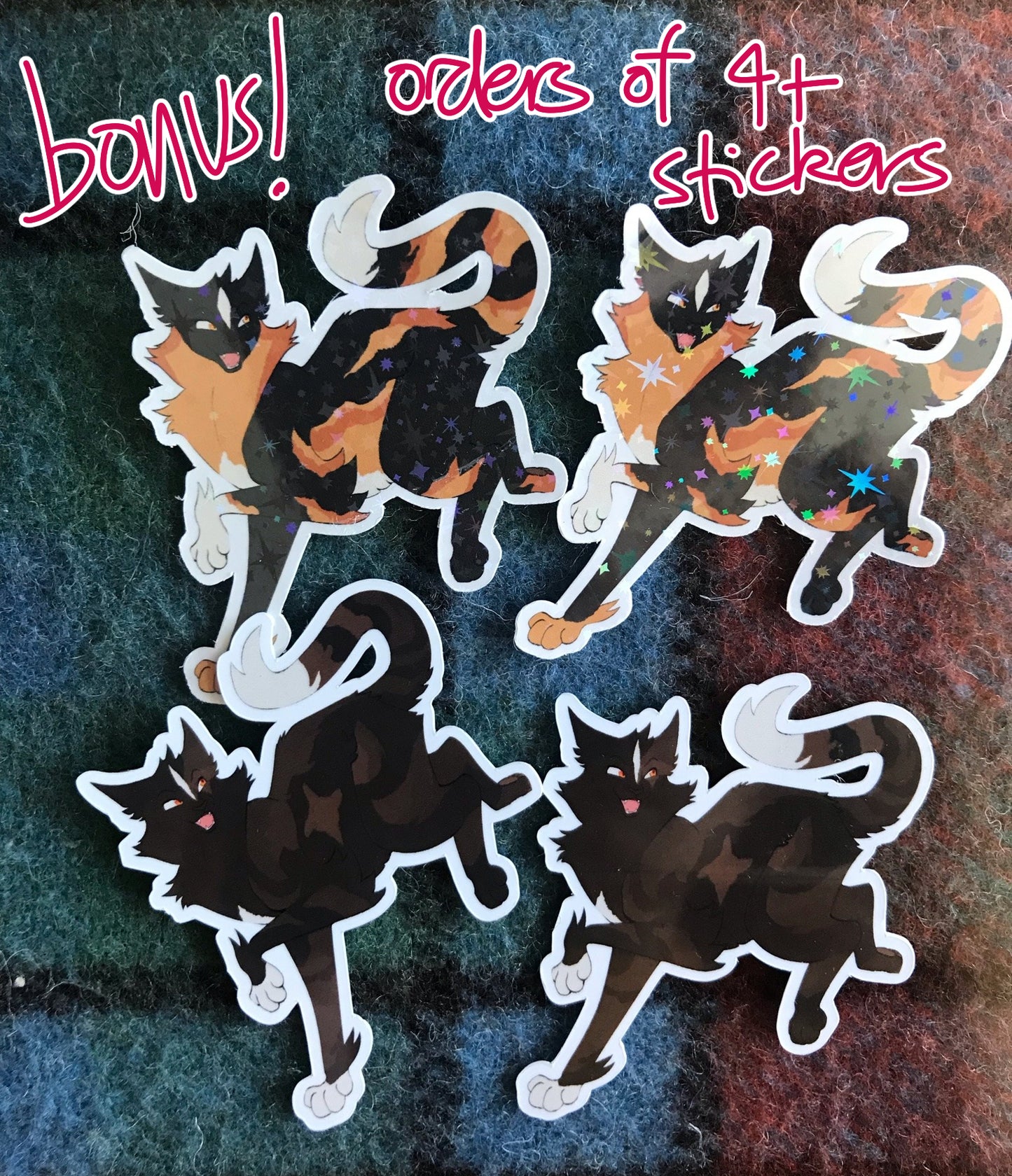 Mystery Colour War Kitties Stickers