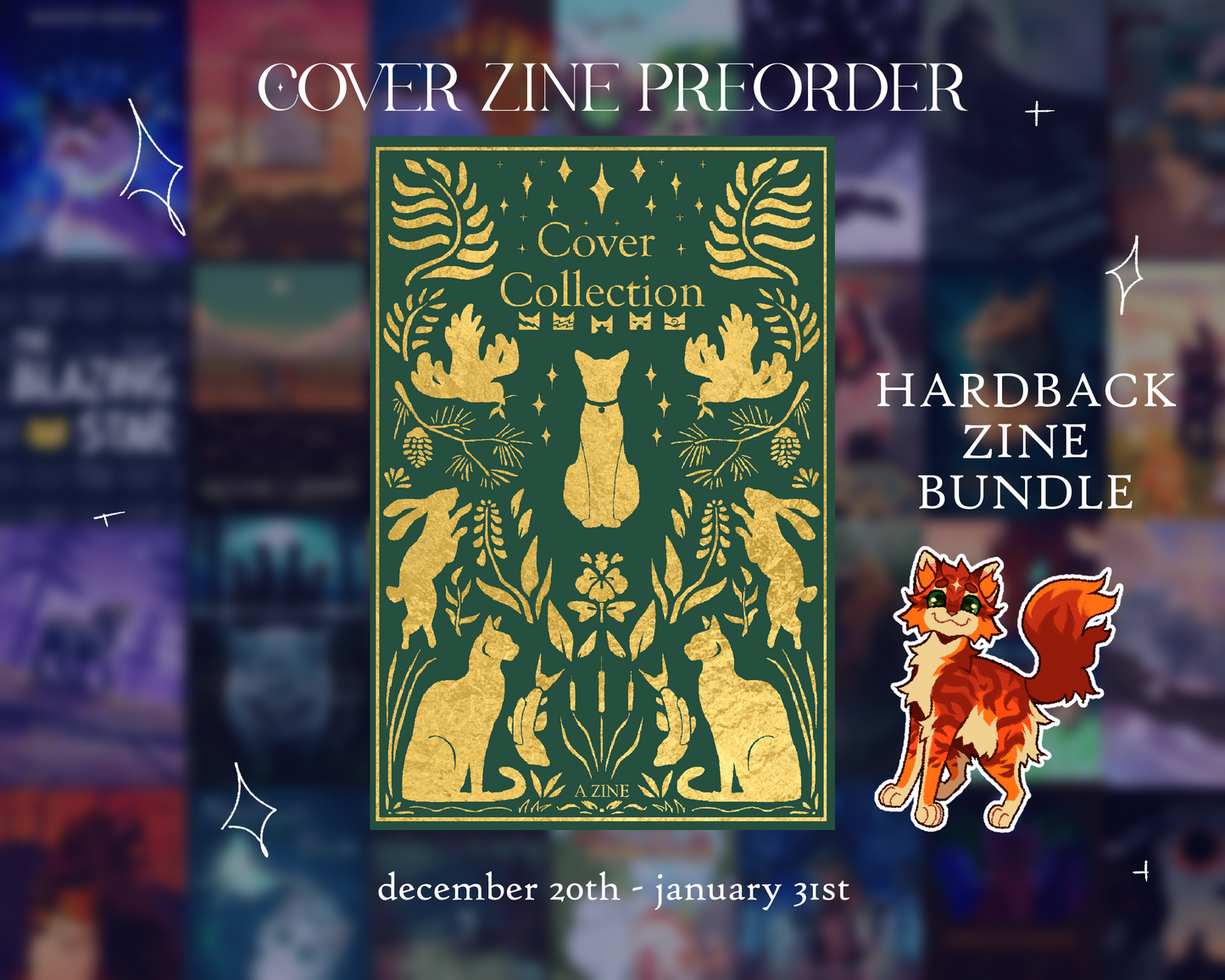 PREORDER WARRIOR CATS COVER ZINE - HARDBACK BUNDLE